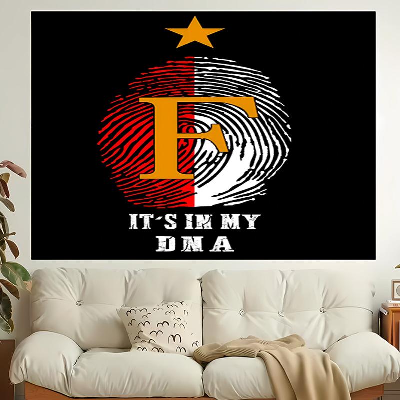 1pc Feyenoord Rotterdam logo Tapestry, Living Room, Bedroom, Office, Party Decor, Ideal Festive Gift