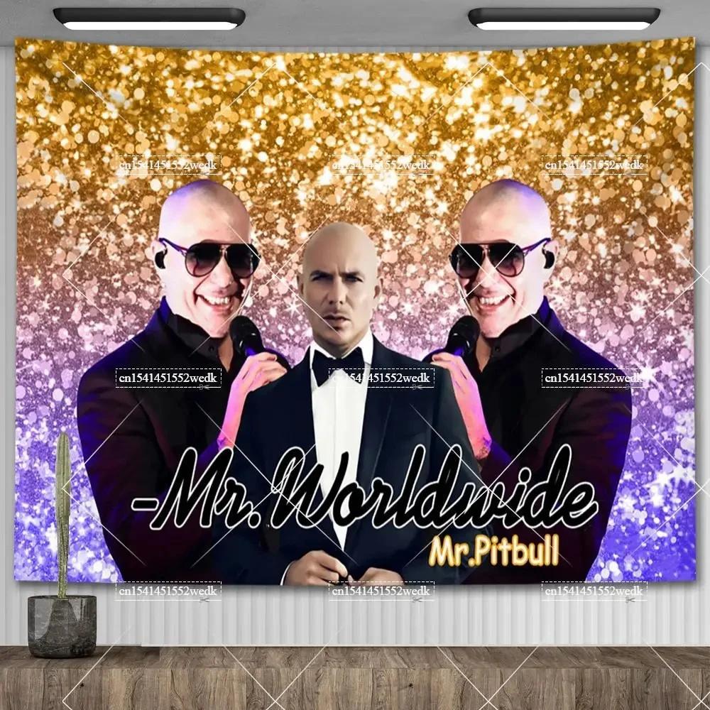 Мистер Мир Говорит Жить Смеяться Любить Флаг Гобелен MR 305 Питбуль Мем Гобелен Большой Тканевый Настенный Гобелен Коврики для Йоги