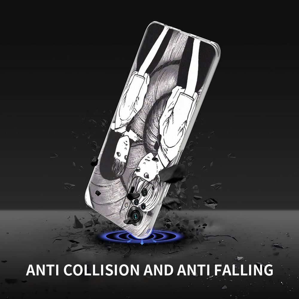 Силиконовый чехол для Xiaomi Redmi Note 10 9 Pro 9S 8 9C 7 8T 10S 9A 7A 8A K40 K20, противоударный мягкий чехол для телефона, футболки Junji Ito Tomie