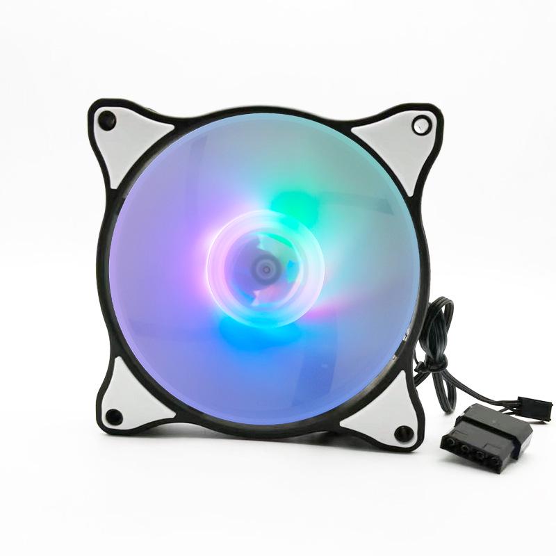12 см RGB LED ультра-тихий вентилятор охлаждения корпуса настольного компьютера