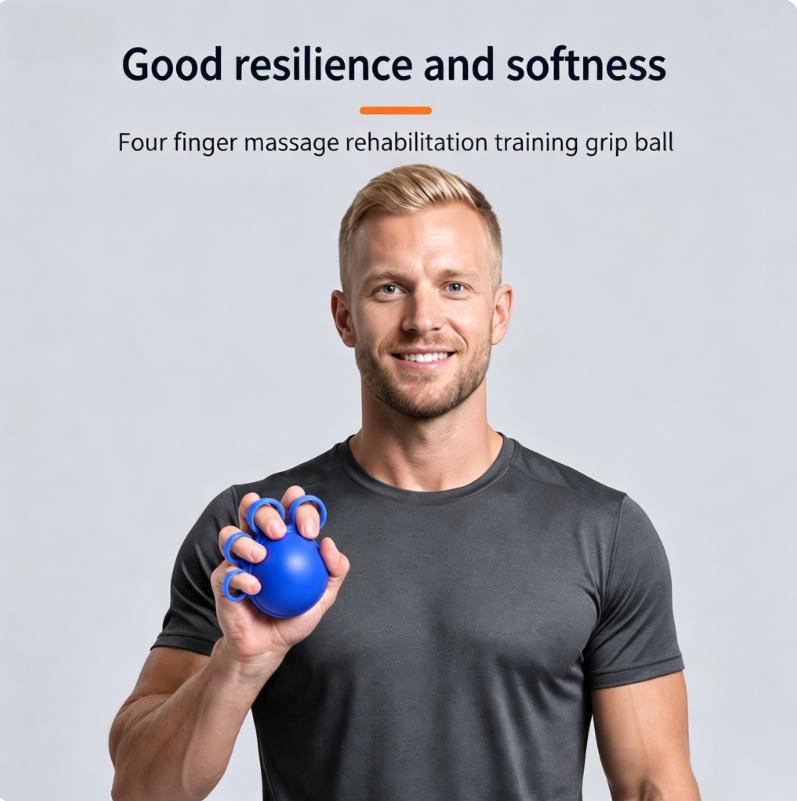 Finger Exerciser Hand Grip Strengthener Rehabilitation Therapy Ball for Finger Strength and Dexterity Training Hand Muscle Recovery