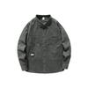 Dark Gray Japanese Retro Multi-Pocket Tooling Casual Jacket Men'S Loose Large Size Jacket Denim Trendy