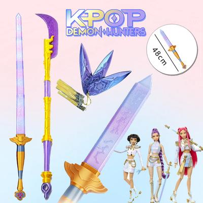 Косплей Реквизит K-POP Персонаж Охотник на Демонов Руми Меч Игрушка С Символом Мира Длинный Нож Реквизит Аксессуары Костюм Реквизит Подарок