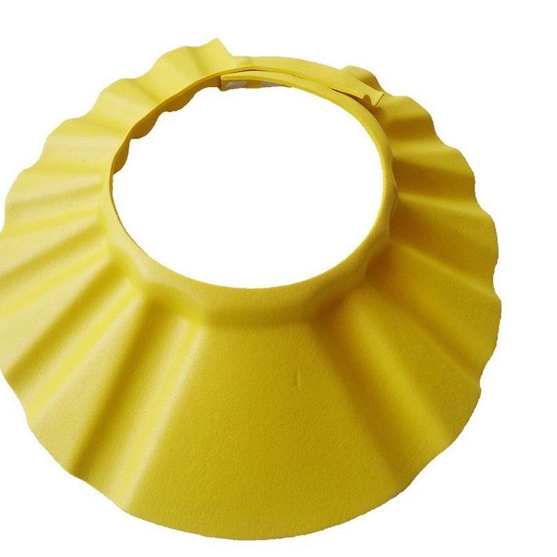 Детская безопасная шапочка для купания с шампунем, защита для ванны, регулируемая мягкая шапочка для мытья волос, детская шапочка для купания