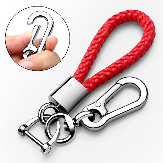 Autophone for Toyota Rav4 Key Fob Cover with Keychain Soft TPU Key Shell Case,Compatible With -2025 Rav4 Smart Key-Red