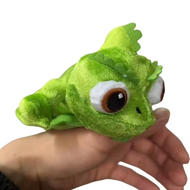 Новая 15 см Паскаль Рапунцель Хамелеон плюшевая кукла мягкие игрушки плечо плюшевая кукла магнит ящерица с дисковой основой игрушка детский подарок