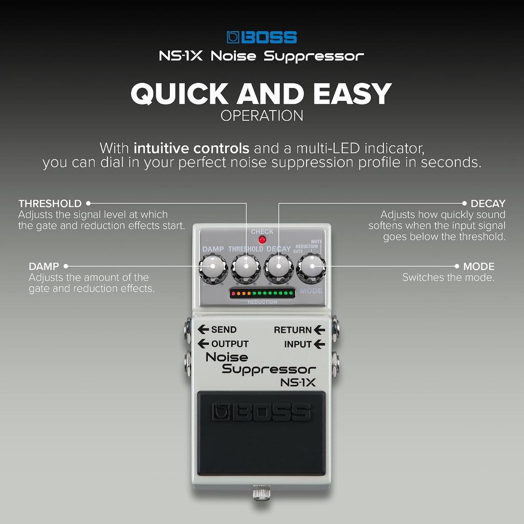 BOSS/NS-1X Noise Suppressor Noise Reduction NS1X
