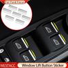 7 шт./компл. ABS хромированная кнопка подъема окна автомобиля наклейка с блестками для Ford Focus 2 MK2 3 MK3 2005-2018