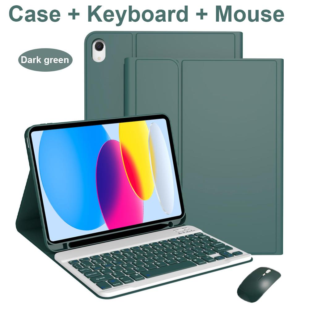 Case for iPad A16 11 Inch A3355 A3356 A3354,Bluetooth Keyboard cover for iPad 10th 10.9 Inch A2696 A2757 A2777 A3162