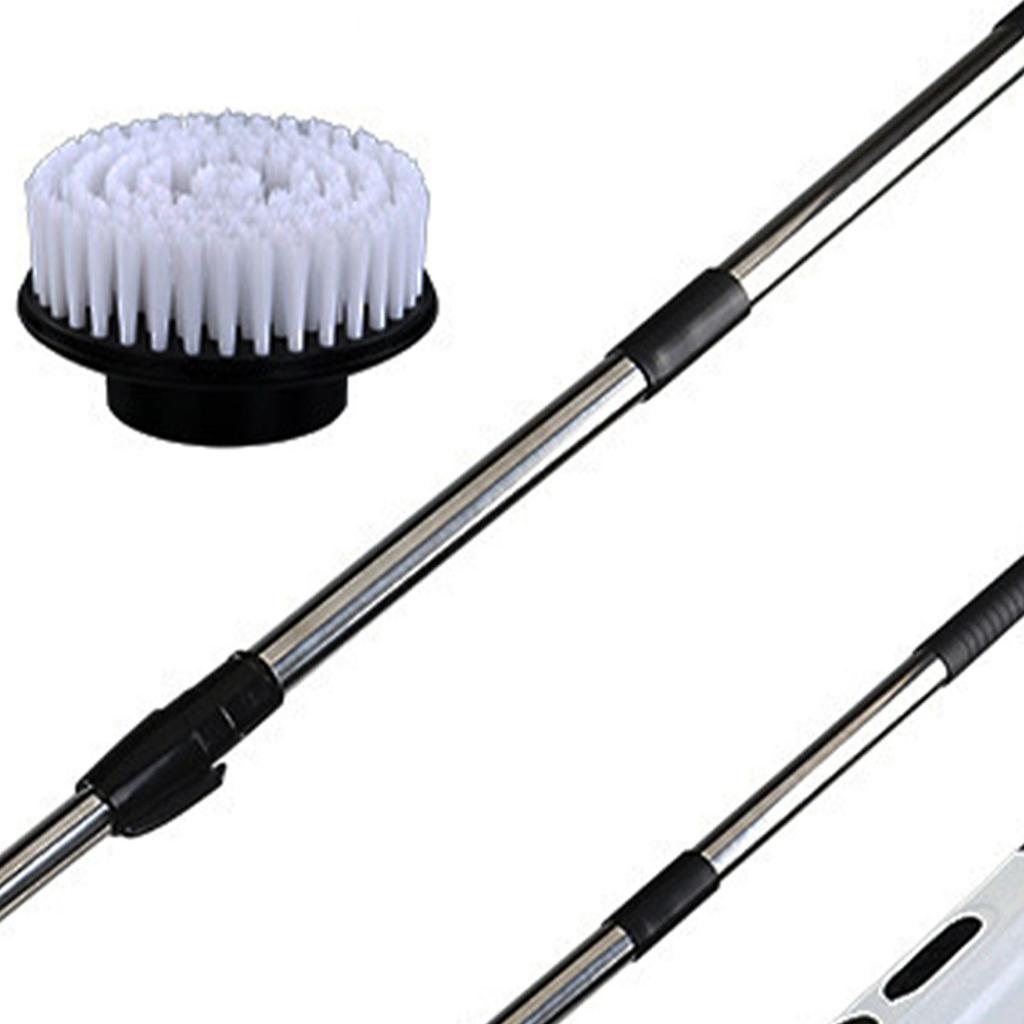 Электрическая вращающаяся щетка для уборки, беспроводная, многофункциональная, с выдвижной ручкой, для ванной, ванны, плитки, душа, мощная уборка с 9 щетками