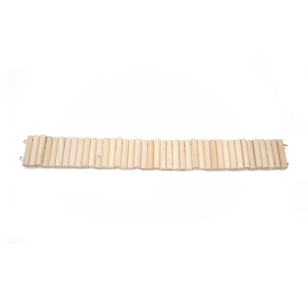 Деревянная лестница для хомяка, гибкая, простая в установке, подвесной мост для хомяка, украшение для клетки с проволочным соединением