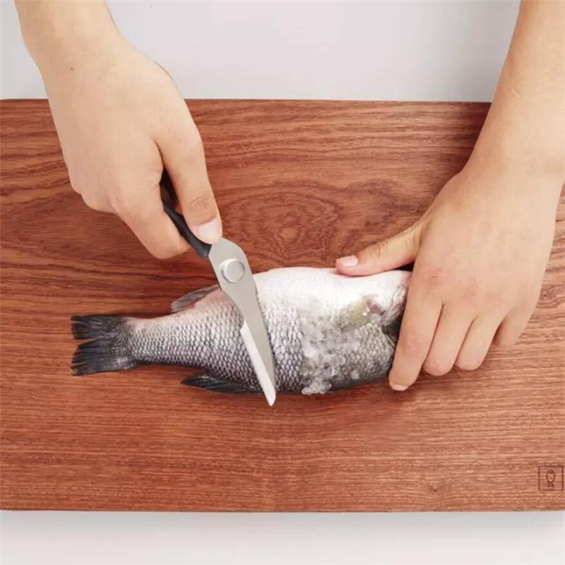 Xiaomi Ножницы Huohou, кухонные острые наборы из нержавеющей стали, нескользящий набор инструментов, ножницы для фруктов, мяса, ножницы для обрезки