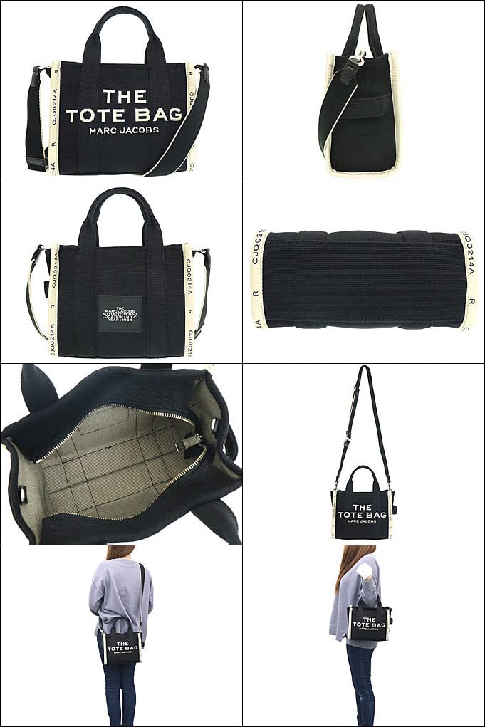 Сумка M0017025 Черная мини-сумка-тоут из жаккардового холста с графическим логотипом [Marc Jacobs] (Сумка) Женский [Бренд] [Товар]