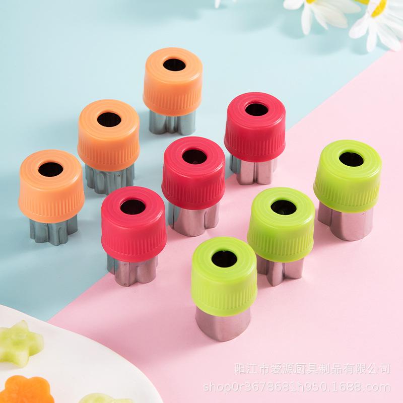 3-Piece Stainless Steel Cookie & Vegetable Cutter Set - Baby Food Flower & Farfalle Molds