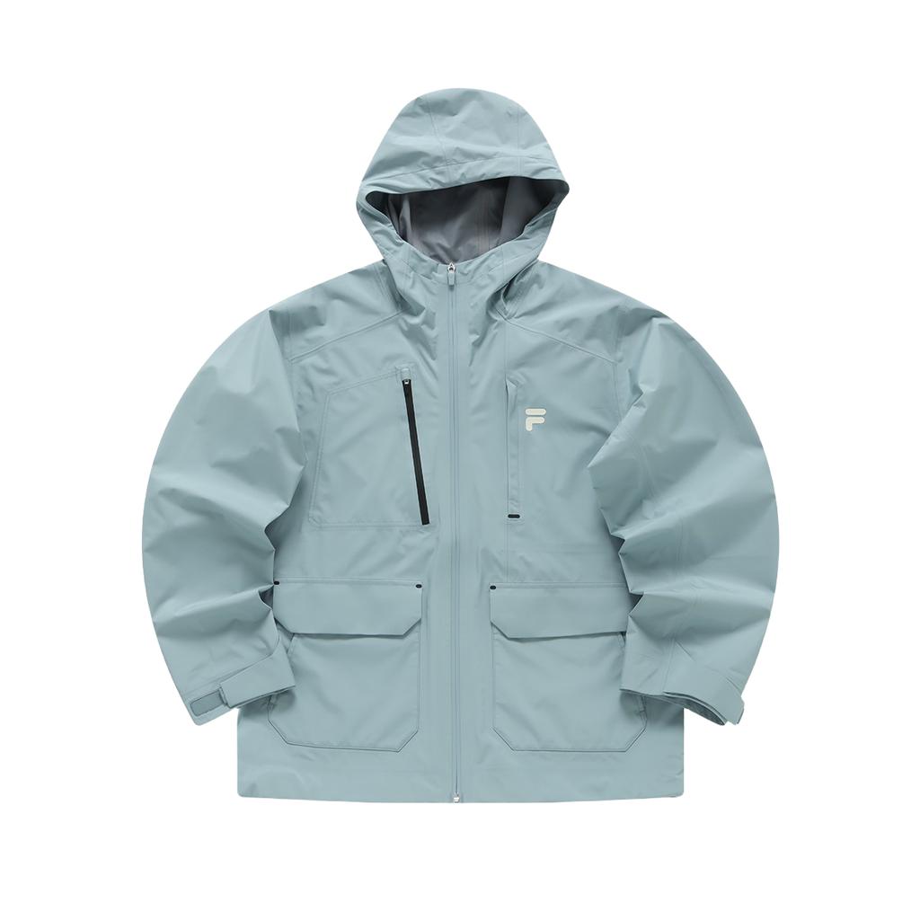 Fila Fusion Удобная рабочая куртка с капюшоном для улицы, с множеством карманов, с длинным рукавом, мужские куртки, цвет павлиний зеленый, T11M421701FBU