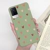 For Vivo V21 Case V2066 V2050 Soft Silicone Cute Painted Cover For Vivo V21E V 21 4g 5g Phone Cases Shockproof Bumper Slim Funda