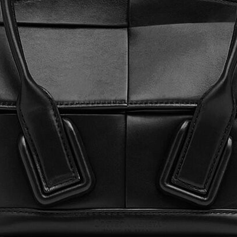 Bottega Veneta Arco 33 Mini Grainy Leather Top Handle Bag Black/Silver Women Top_handle 600606-VMAP1-1229