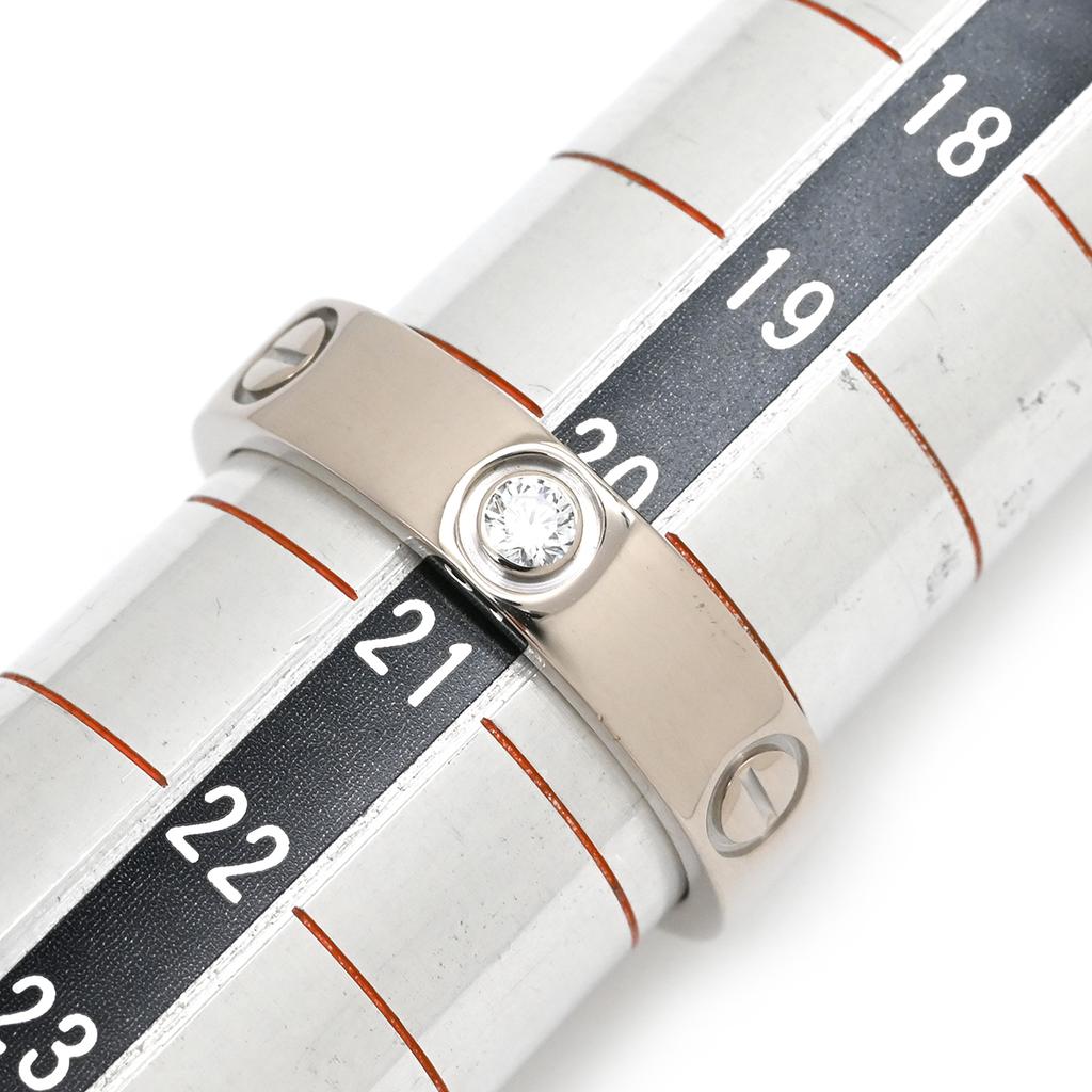 Cartier B4032500 love Love Ring half diamondRing ring K18WG/diamond #20(JP Size) Array