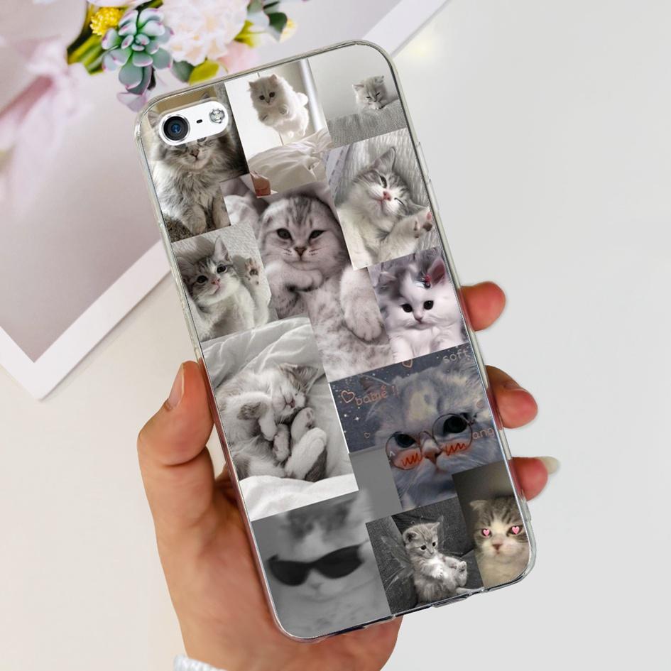 For iPhone 5 5S Case Fashion Astronaut Art Painted Shockproof Soft Cover For iPhone SE 2016 2020 SE2 TPU Funda on iPhone5 Bumper