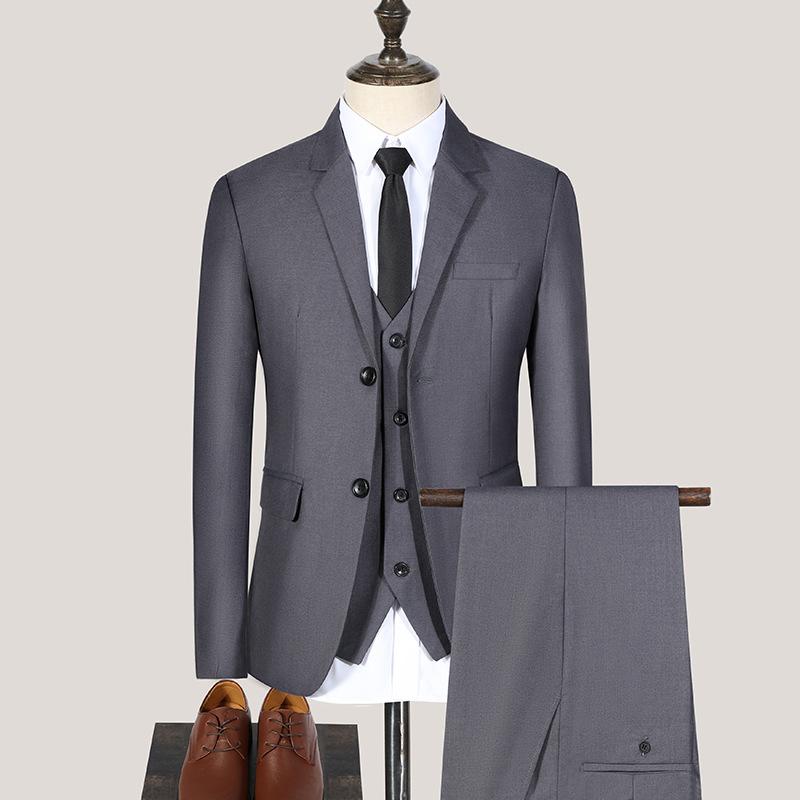 Men's Fashion Business 3-piece Suit Men's High-quality Suit Business Professional Youth Office Worker Formal Dress Suit
