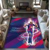 Lamine Yamal Printed Crystal Velvet Rug Non‑Slip Crystal Velvet Carpet For Sofa Bedroom Indoor Home Decoration