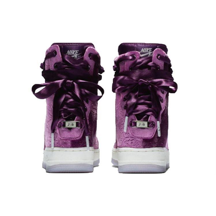 Nike Кроссовки Air Force 1 Rebel XX Qipao Wrap Support High Top Женские кроссовки Фиолетовый CD7325-510