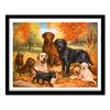 Diamond Embroidery 5D DIY Diamond Painting Dog Family Forest Animal  Cross Stitch Rhinestone