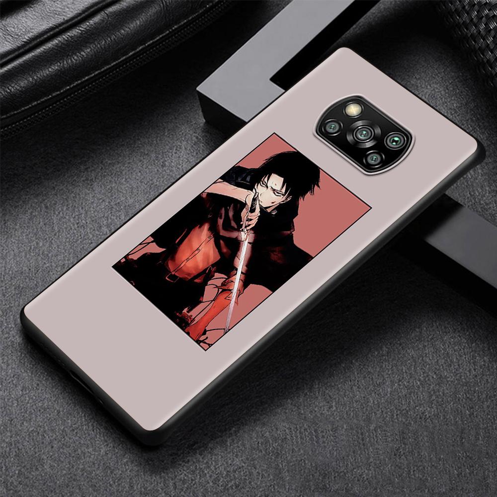 Чехол с рисунком «Атака Титанов» для Xiaomi Poco X3 NFC M3 M4 Pocophone F1 F3 Redmi Note 9s 9 8 10 Pro, черный мягкий чехол для телефона