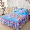 Ruffle Skirt Bedspread Home Textile Printed Bed Skirt Bedroom Coverlets Bedspreads Sheets Dust Cover Bedding  3PCS/Set