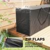 720 L Waterproof Garden Cushion Storage Bag Black