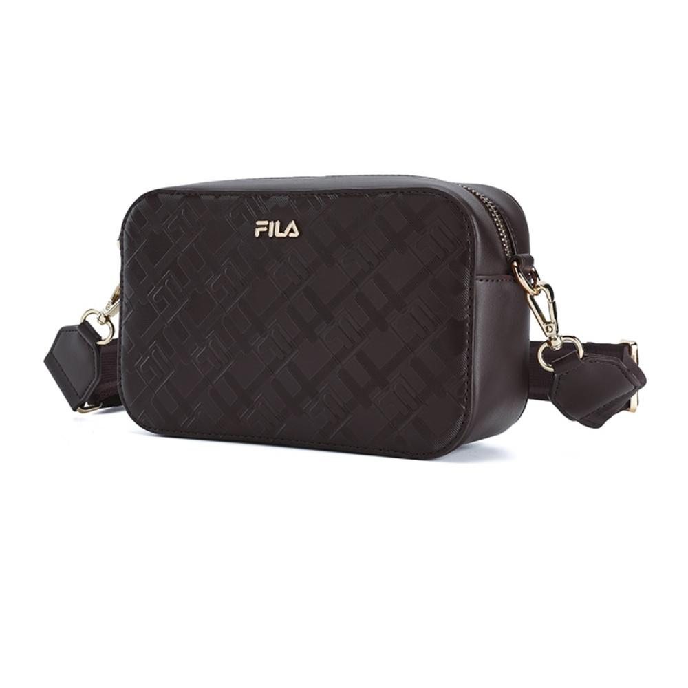 New FILA WHITE PU With Synthetic Leather Crossbody Bags Regular Women's Dark Crimson Red F13W543164FWI
