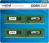 Crucial CFD Sales Crucial by Micron Desktop PC Memory 8GB X 2 288pin Lifetime Warranty Compatibility Guaranteed DDR4-2400 (PC4-19200) W4U2400CM-8GQ