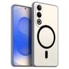 Магнитный железный кольцевой чехол для телефона Vivo V70 FE Матовый мягкий ТПУ Ударопрочный чехол