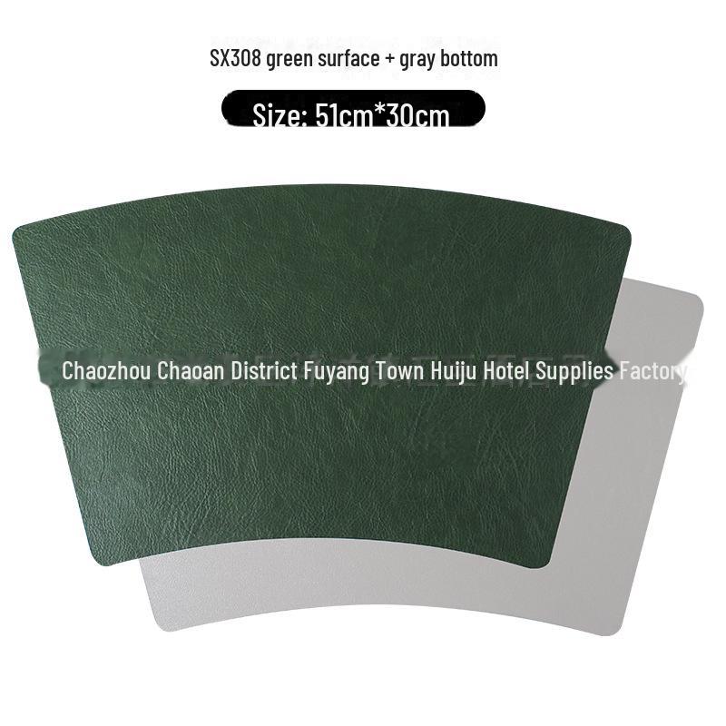 Двусторонние кожаные плейсматы в скандинавском стиле: Нескользящие, водонепроницаемые, теплоизоляционные подкладки для столов дома и в отеле