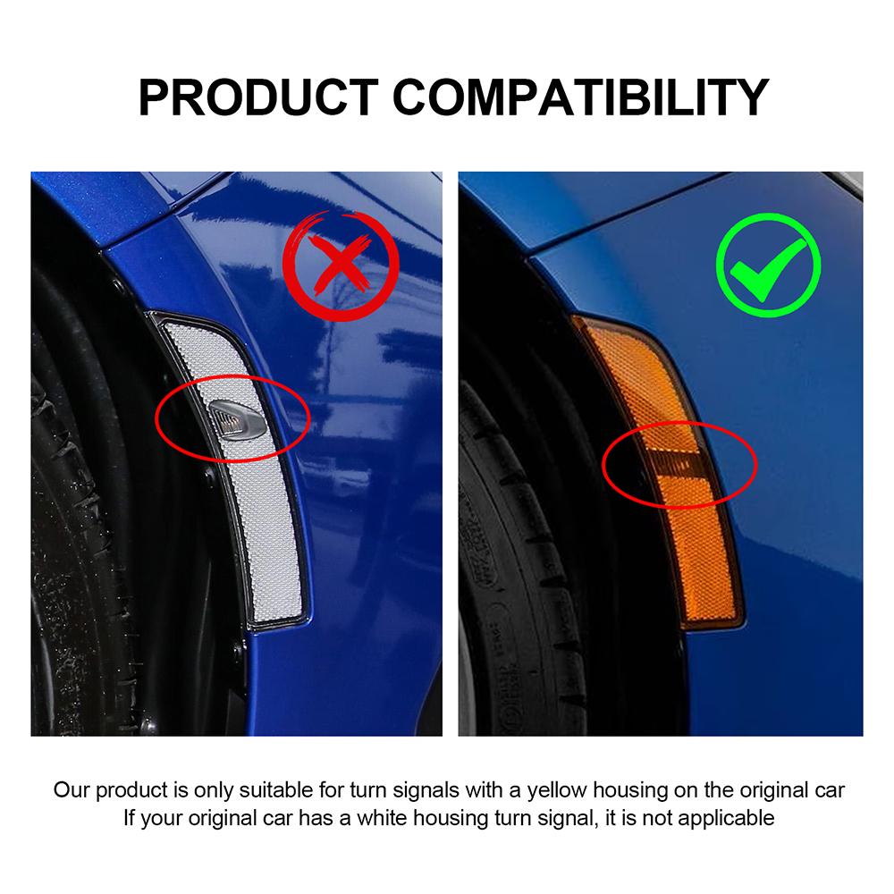 KUNGKIC For USDM Subaru BRZ ZD8 Toyota GR86 ZN8 2025 2025 2025 2025 2025 Turning Light Amber Signal LED Marker Blinker Indicator