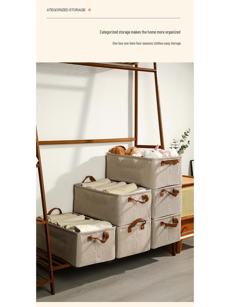 Foldable Loulan Steel Frame Storage Box for Clothes
