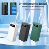 22 Вт 21x18650 Корпус для аккумуляторов Сварка не требуется Набор корпуса для Power Bank Съемный Портативный Корпус для DIY Тип DC TYPE-C USB Встроенный светодиодный фонарик