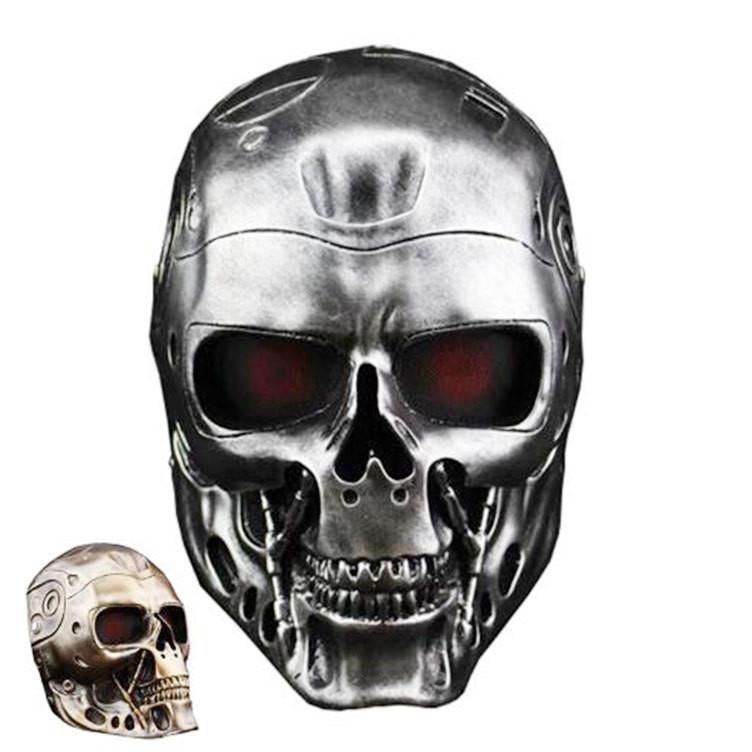 Halloween Terminator Mask Full Face Resin Costume Mask For Parties And Role Play