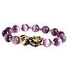 Bracelet, Feng Shui Amulet Bracelet Prosperity Mantra Bead Pi Yao Attract and Wealthy