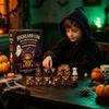 Highland Cow Collectibles Halloween Advent Calendar, 24 Days Countdown Box Mini Figurines with 24Pcs Figurines, Spooky Decorations Cute 3D Dolls
