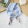 Thin cotton and linen small square scarf fresh and breathable women's soft literary and decorative small silk scarf summer scarf women's versatile 