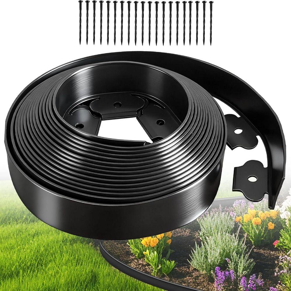 Heavy Duty Garden Barrier Easy Install Garden Edge Border Lawn Edging Tape  Lawn Greening
