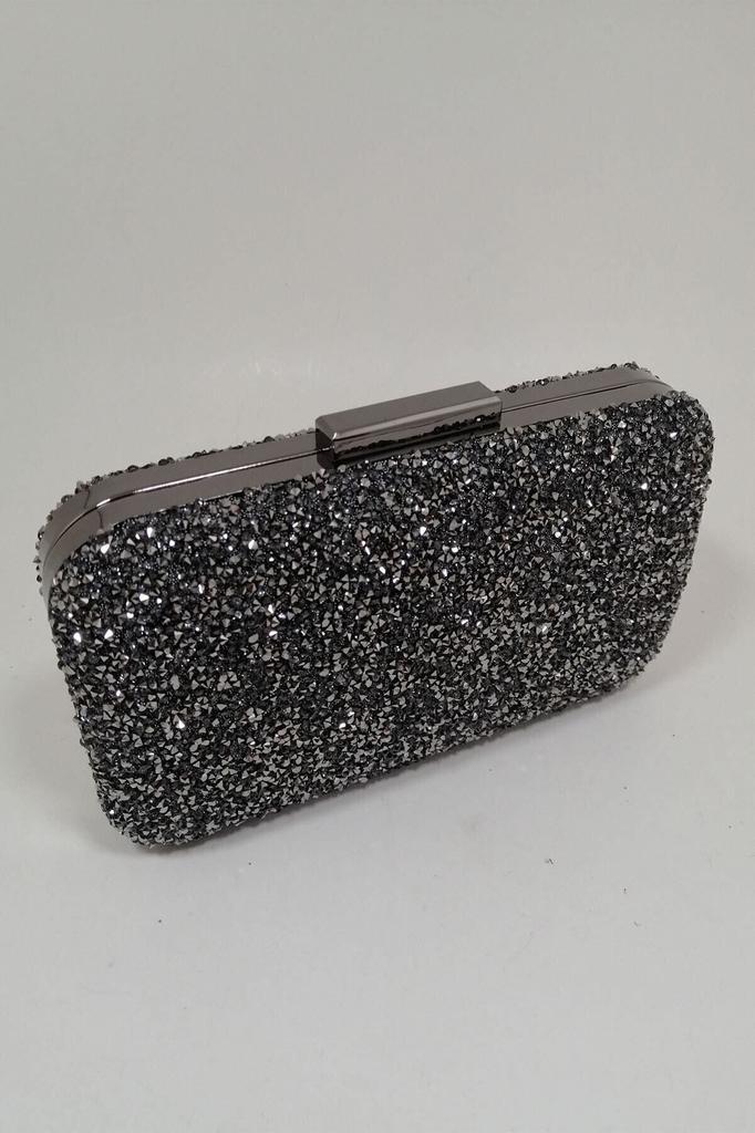 Women's Stylish and Useful Evening Dress Bag Yakamoz Women's Silver Stone Evening Dress Clutch Portfolio Bag
