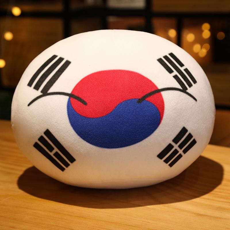 Cartoon Polandball Plush Toy Cute Country Ball Plush Doll Soft Pillow Cute Keychain Pendant Boys and Girls Birthday Gifts