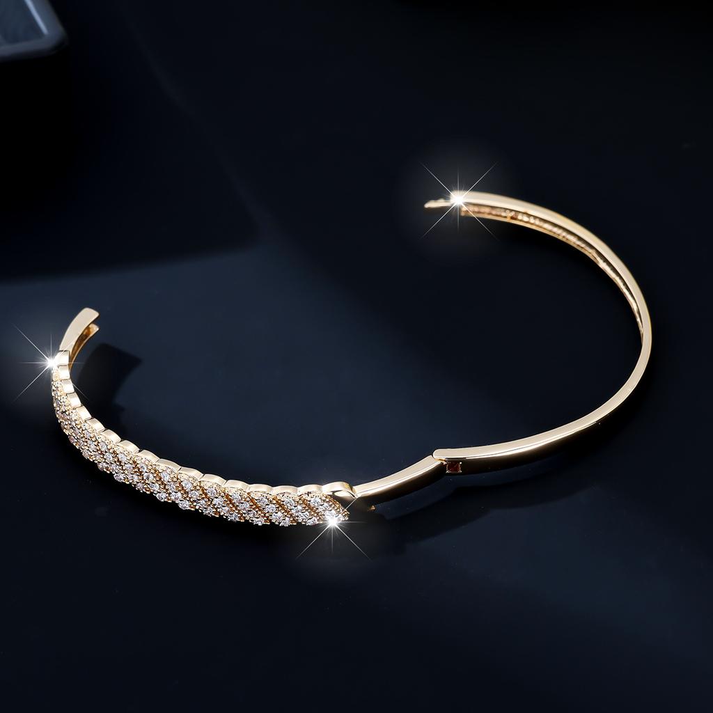 High-end Zircon Bracelet European and American Light Luxury Simple Women's Bracelet Jewelry