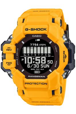 Часы RANGEMAN с монитором сердечного ритма, оснащенные Bluetooth, из биомассы, пластиковые, желтые [Casio] G-Shock [GPS GPR-H1000-9JR, мужские