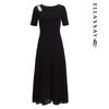 ELLASSAY Women's Hollow Knit Midi Dress