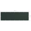 Balcony Privacy Screen Dark Green 90 x 300 cm Oxford Fabric