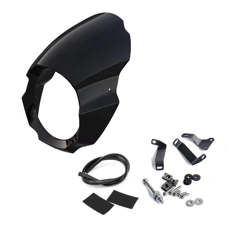 BENDA Chinchilla 450 500 Motorcycle Fairing Headlight Cover with Instrument Sunshade Meter Front Cowl Sunshield Lamp Protector