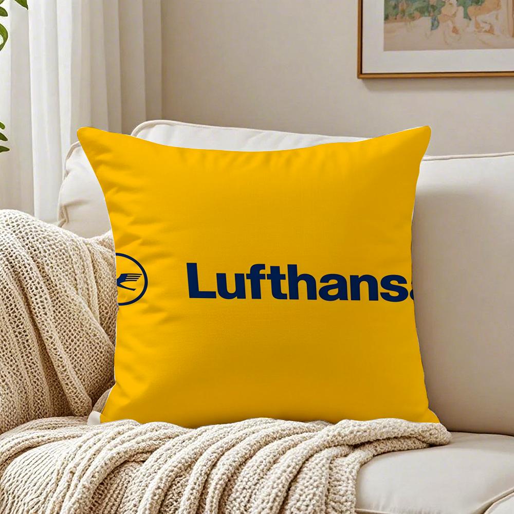 Чехол для подушки с авиационной тематикой Lufthansa Наволочка Антипылевой клещ Декор гостиной дивана Подушка Комната